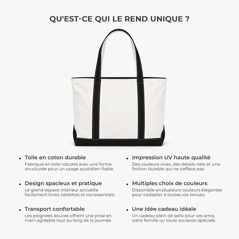 Cadeau Pour Professeur - Tote Bag En Toile Personnalisable