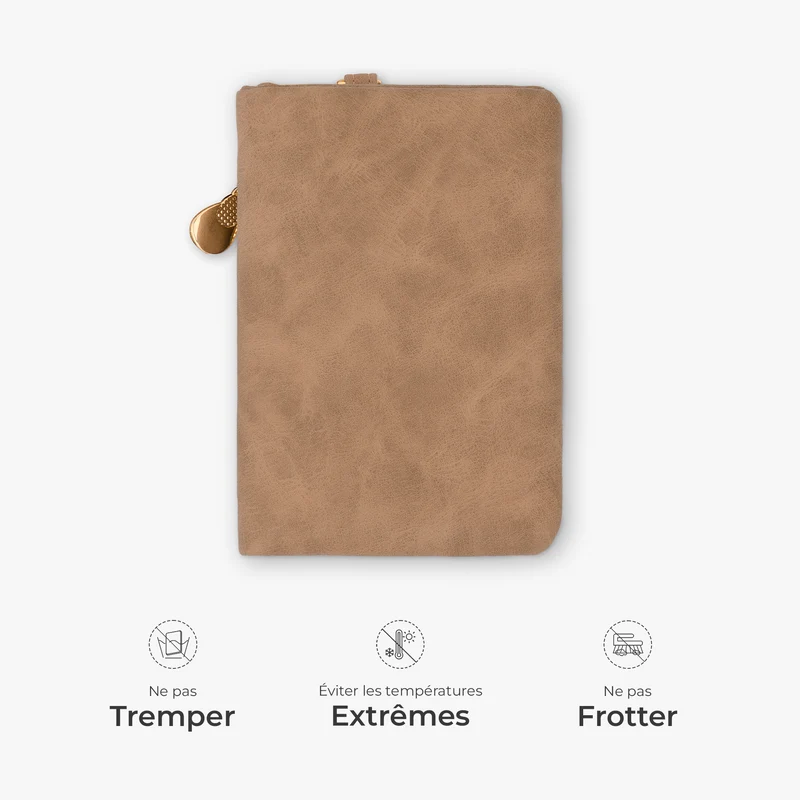 Cadeau Femme Original Avec Fleur De Naissance - Portefeuille Trois Volets Personnalisé