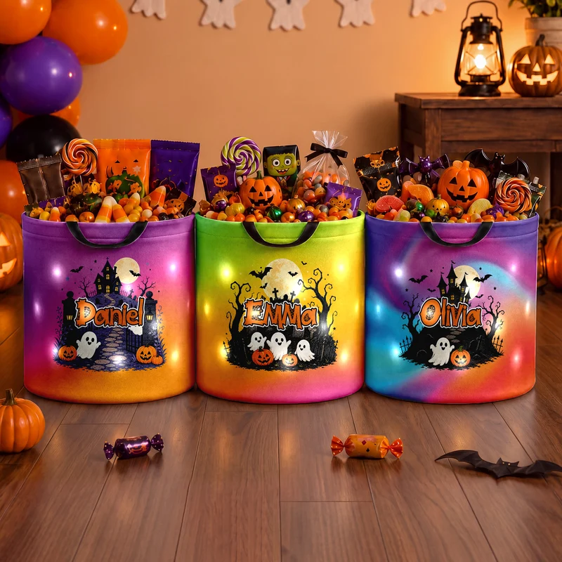 Cadeau Halloween - Sac Seau Lumineux LED Personnalisé Pour Enfant