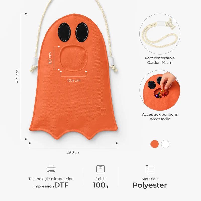 Cadeau Pour Enfant - Sac Bonbons Halloween Personnalisé