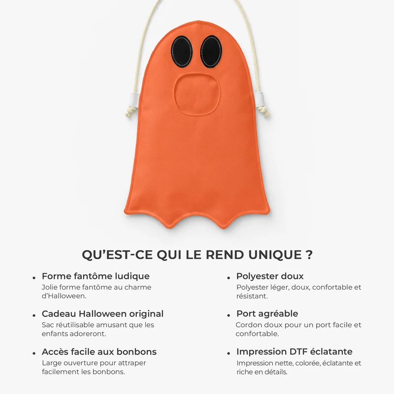 Cadeau Pour Enfant - Sac Bonbons Halloween Personnalisé
