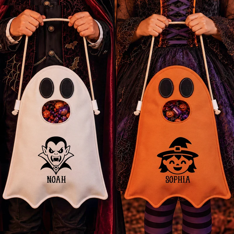 Cadeau Pour Enfant - Sac Bonbons Halloween Personnalisé