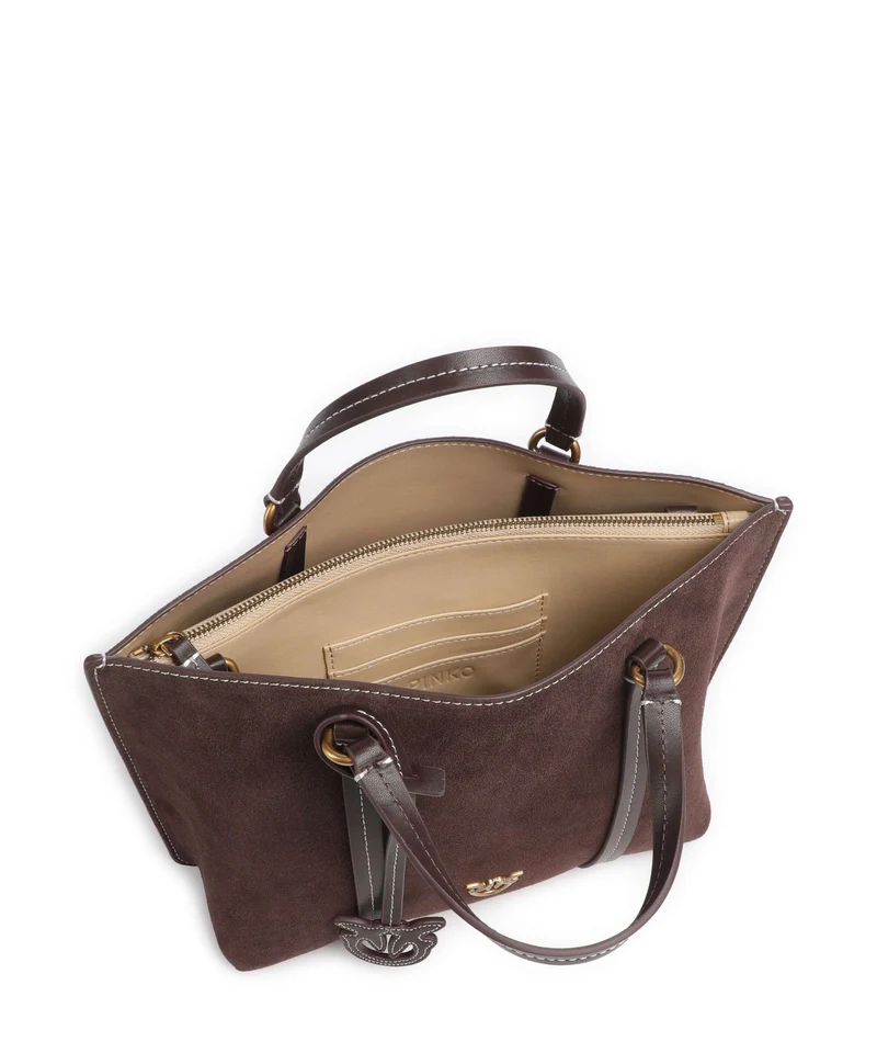 Pinko Carrie Classic Sac à main borgogna/antique gold