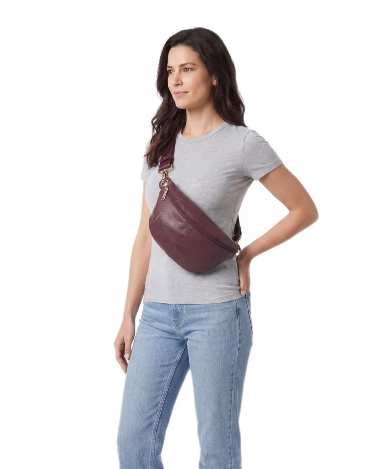 Mandarina Duck Mellow Leather Sac banane sin