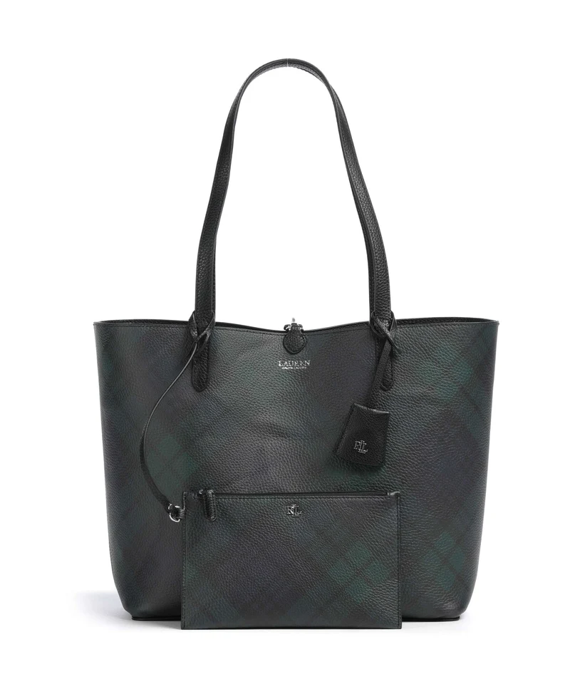 Lauren Ralph Lauren Medium Cabas black watch tartan