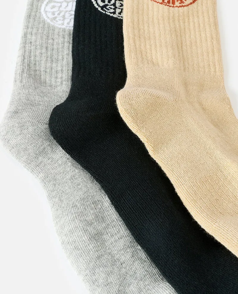 Mens Wetty Crew Sock - 3 Pack