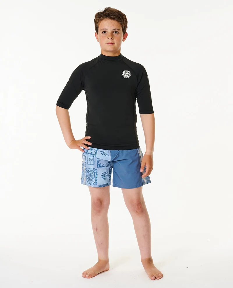 Icons UV Brushed Short Sleeve Rash Vest - Kids