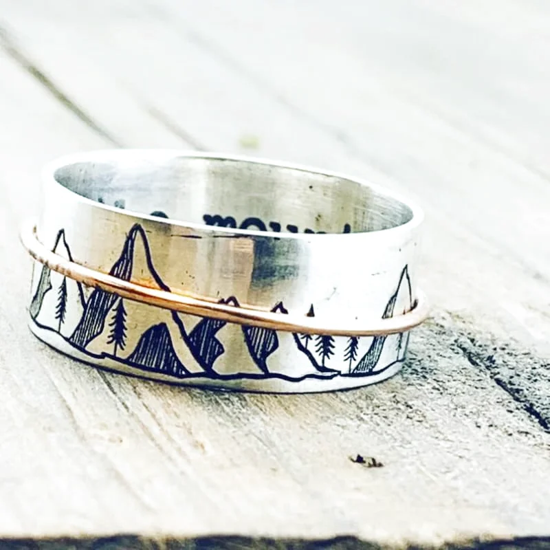 magnifique bague montagne pour femme