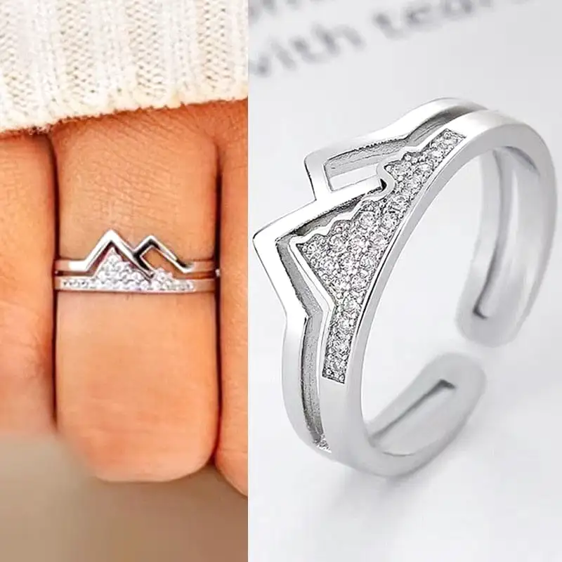 Bague Montagne Ajustable Femme