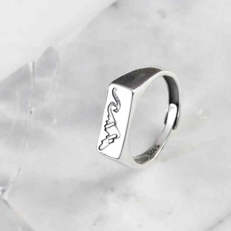 Bague Forme Montagne Femme
