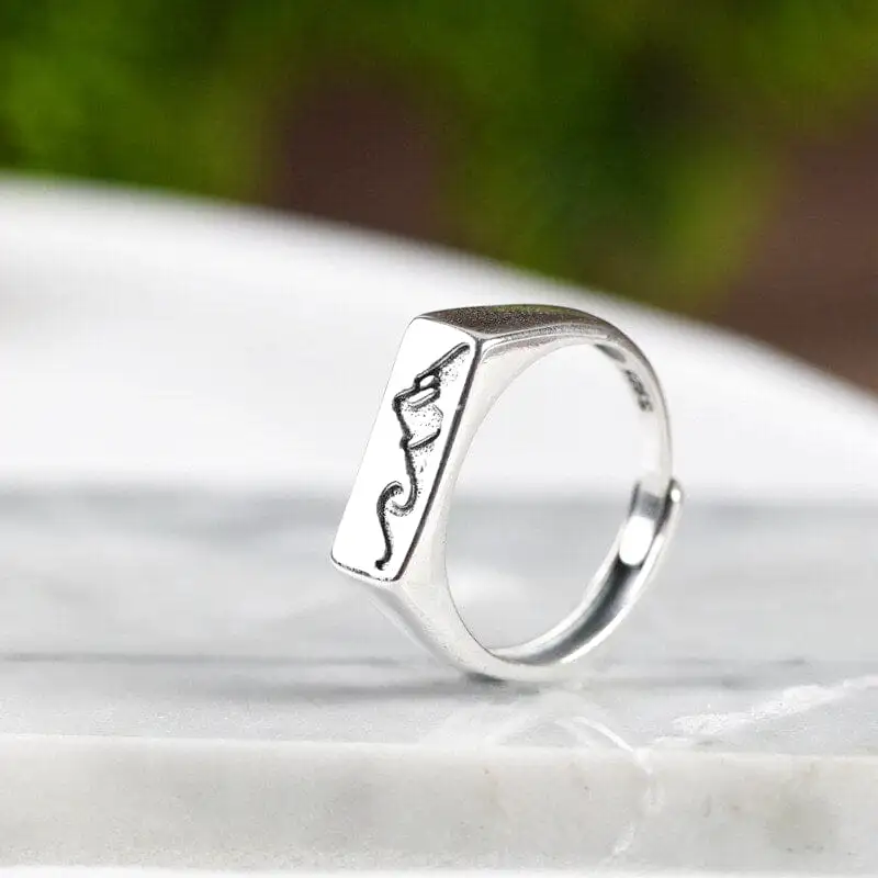Bague Forme Montagne Femme