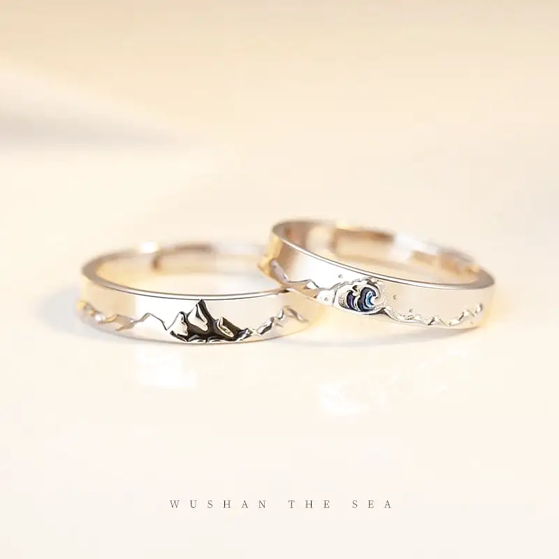 Bague Forme Montagne pour Homme Femme