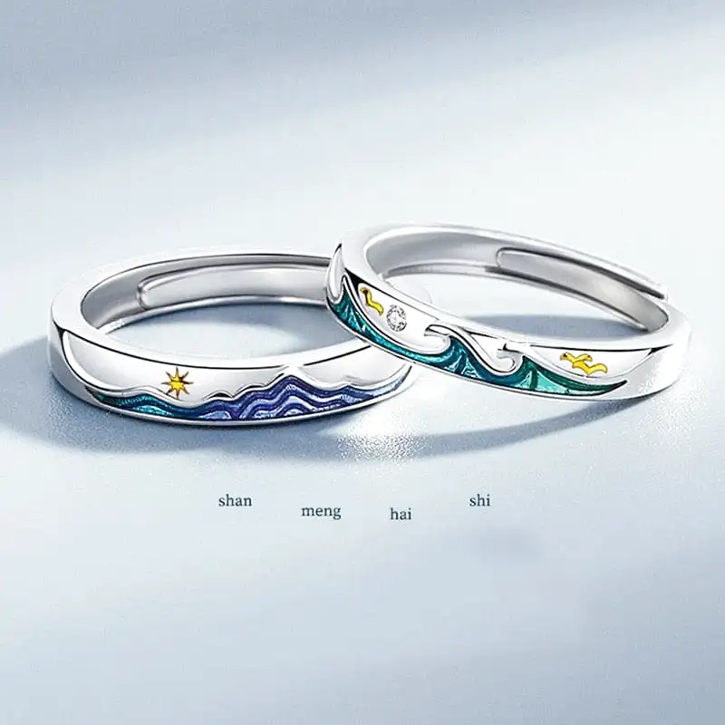 Bague Forme Montagne pour Homme Femme