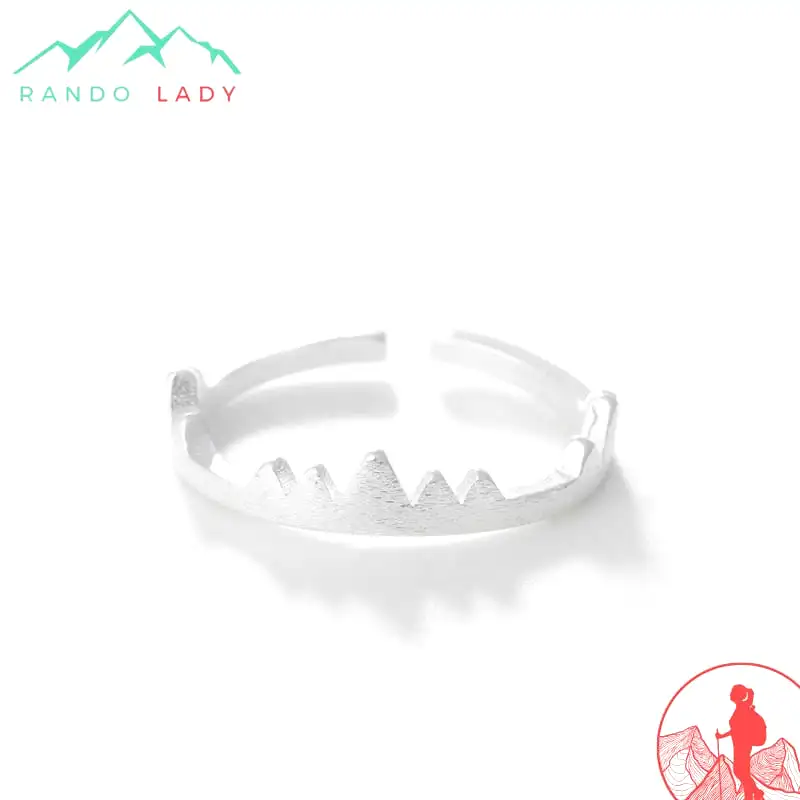 Bague Forme Montagne Ajustable