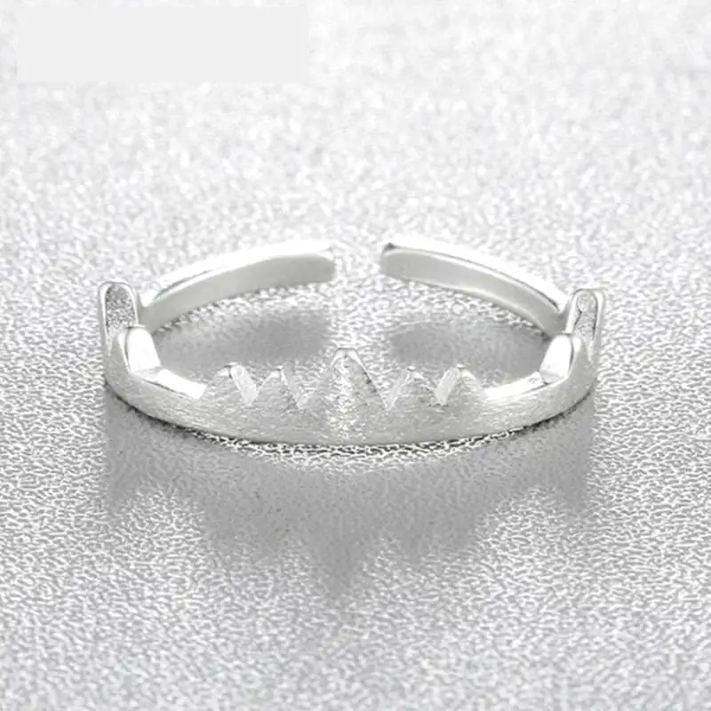 Bague Forme Montagne Ajustable