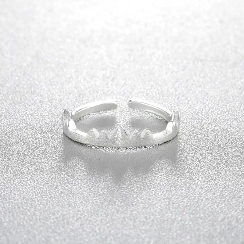 Bague Forme Montagne Ajustable