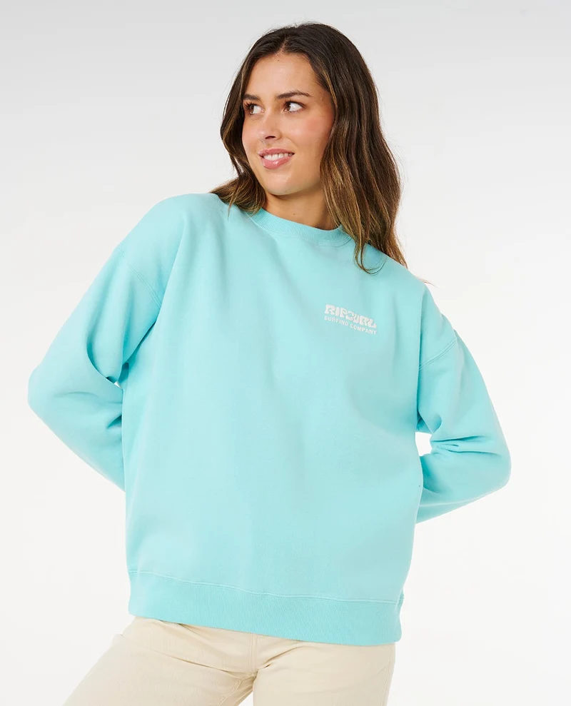 Surf Puff Inspired Crew Fleece