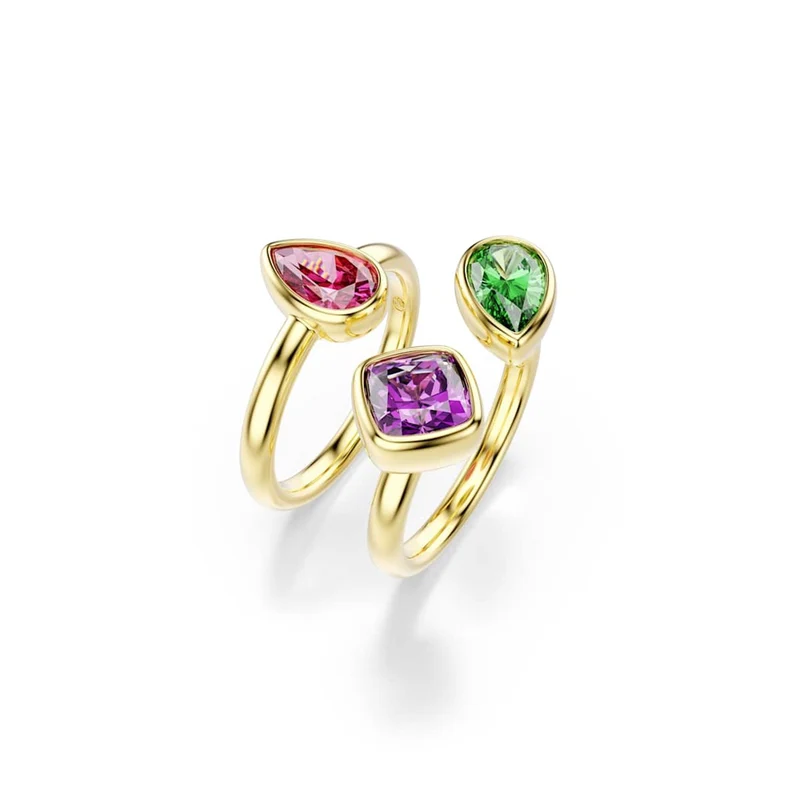 Swarovski Bague empilable Imber Organic couleur or 5753277