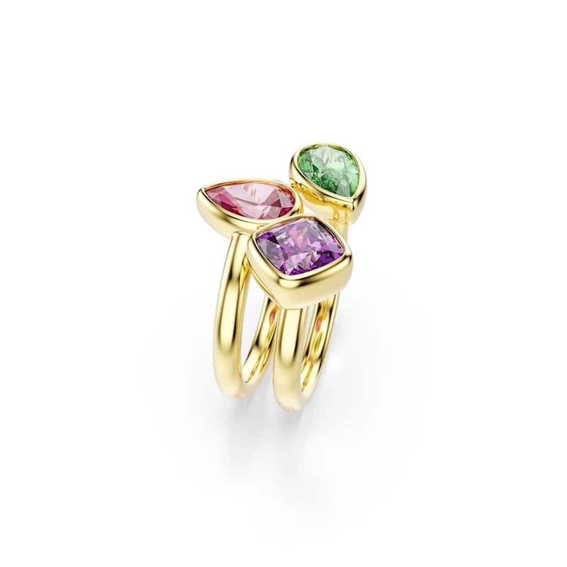 Swarovski Bague empilable Imber Organic couleur or 5753277