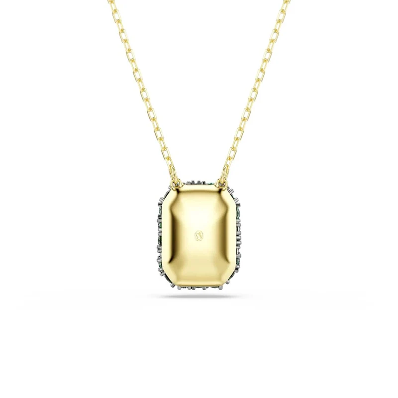 Swarovski Collier Sublima Glam doré avec pendentif vert 5752884