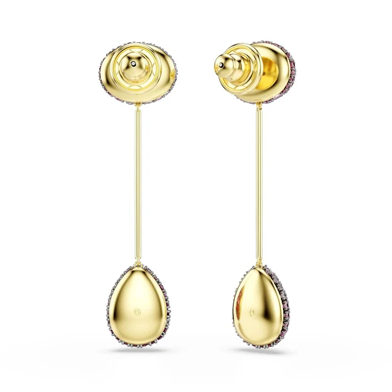 Swarovski Boucles d'oreilles Sublima Glam couleur or avec cristaux rouges 5752891