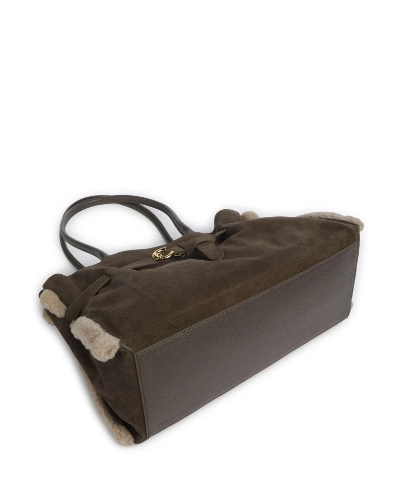 Coccinelle Sabine Soft Suede Cabas fango
