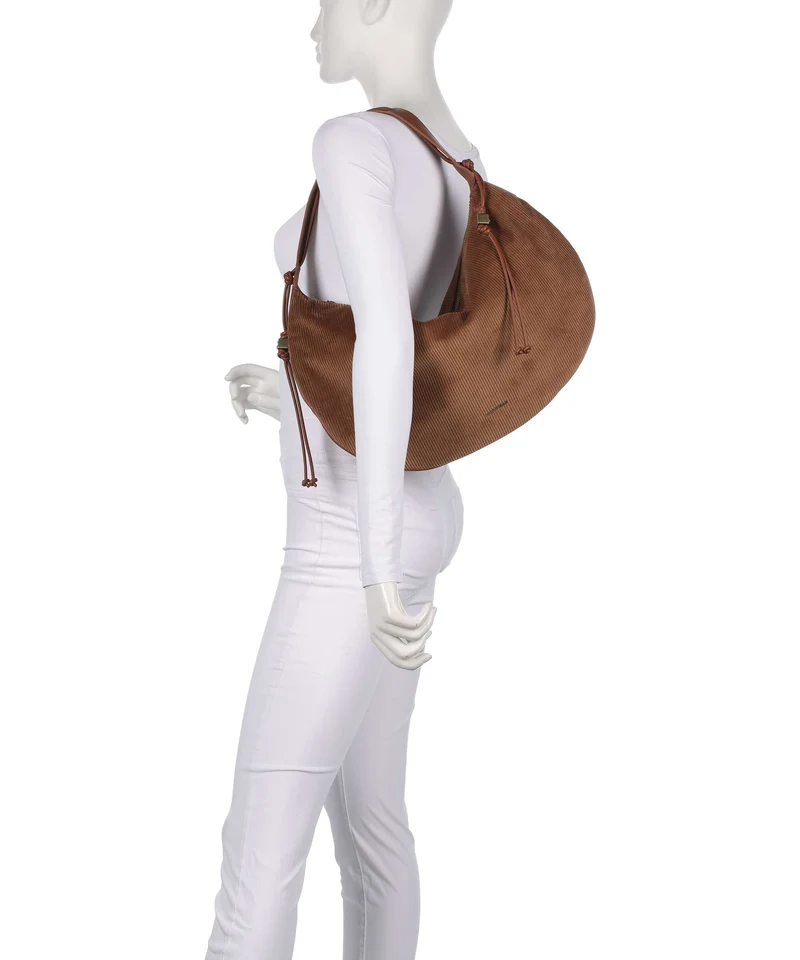 Coccinelle Thess Corduroy Sac fourre-tout cognac