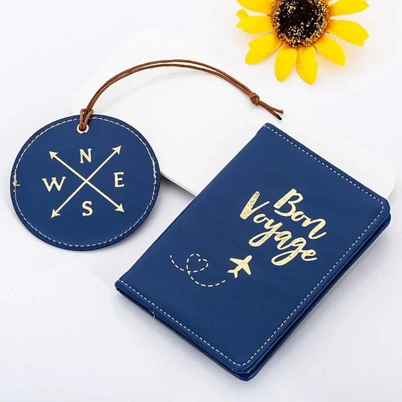 Coffret Cadeau Voyage Personnalisé | Étiquette et Étui en Pu