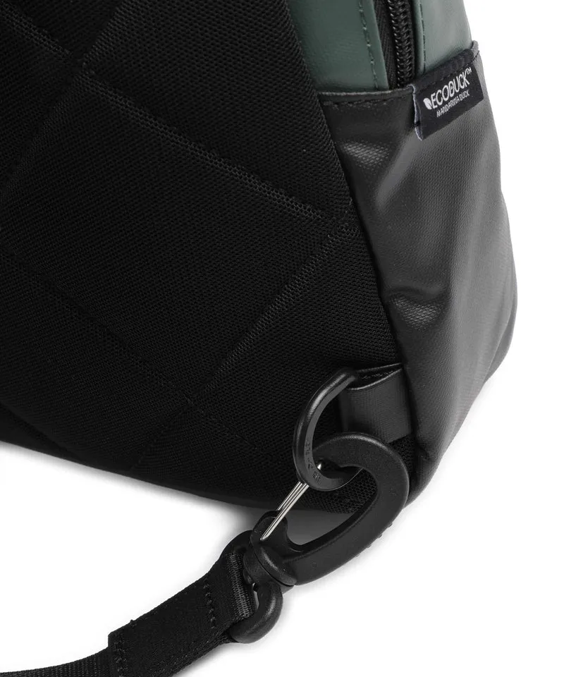 Mandarina Duck Coated Sac sling deep green