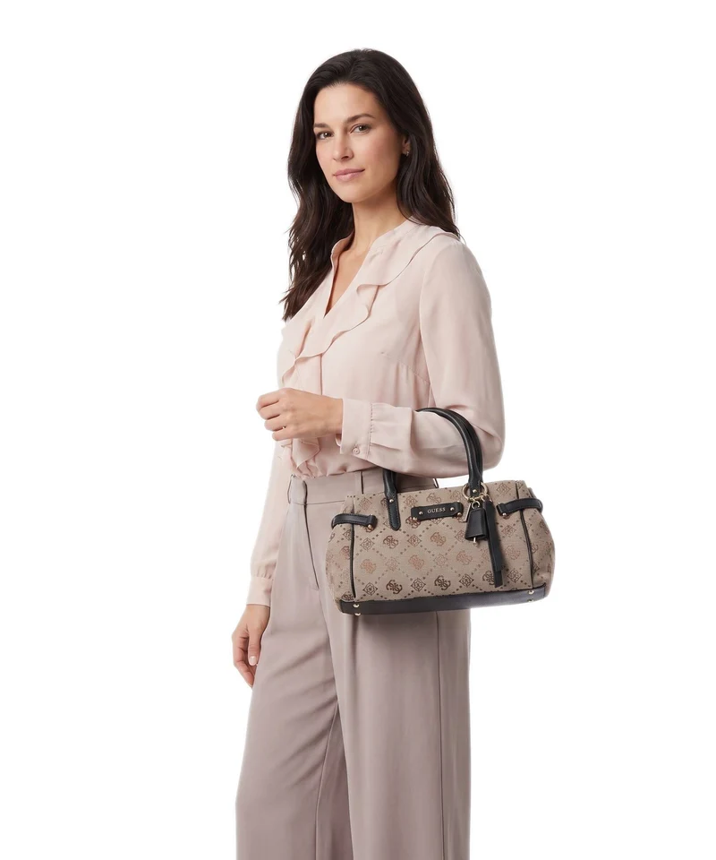 Guess Dorothy Girlfriend Small Sac à main latte logo/black