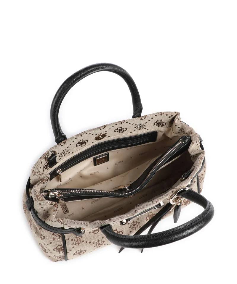 Guess Dorothy Girlfriend Small Sac à main latte logo/black