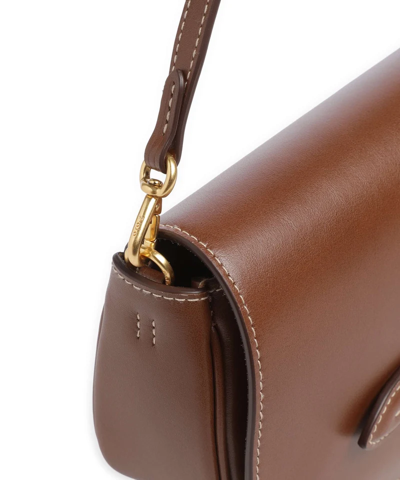 Polo Ralph Lauren Bellport Large Pochette cuoio