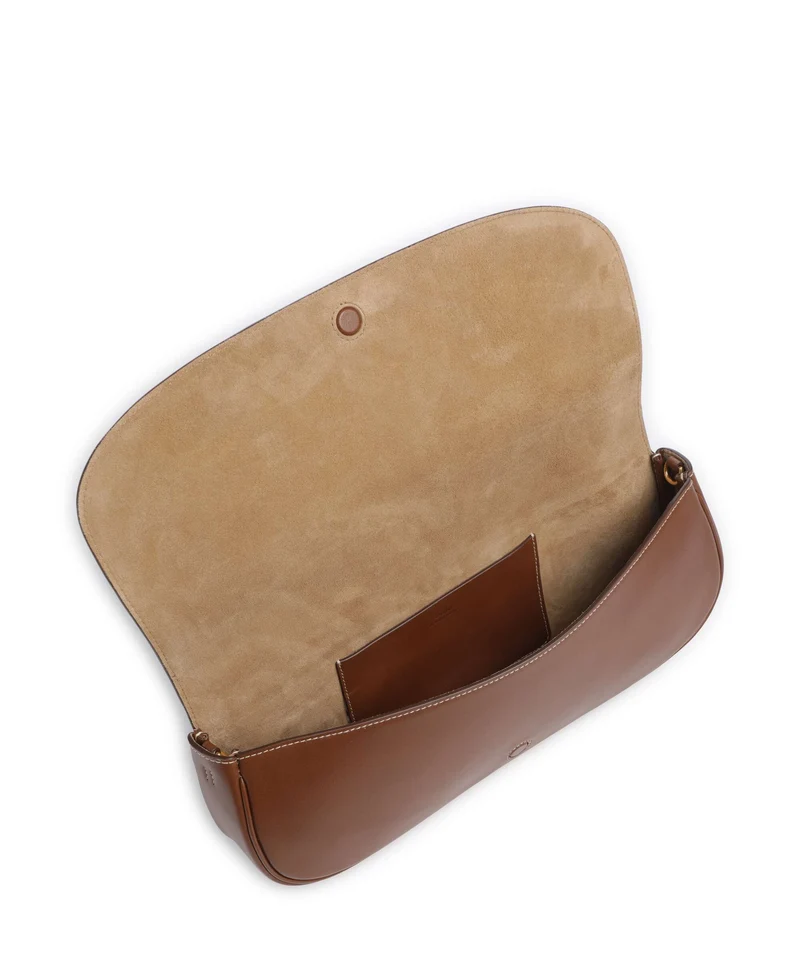Polo Ralph Lauren Bellport Large Pochette cuoio