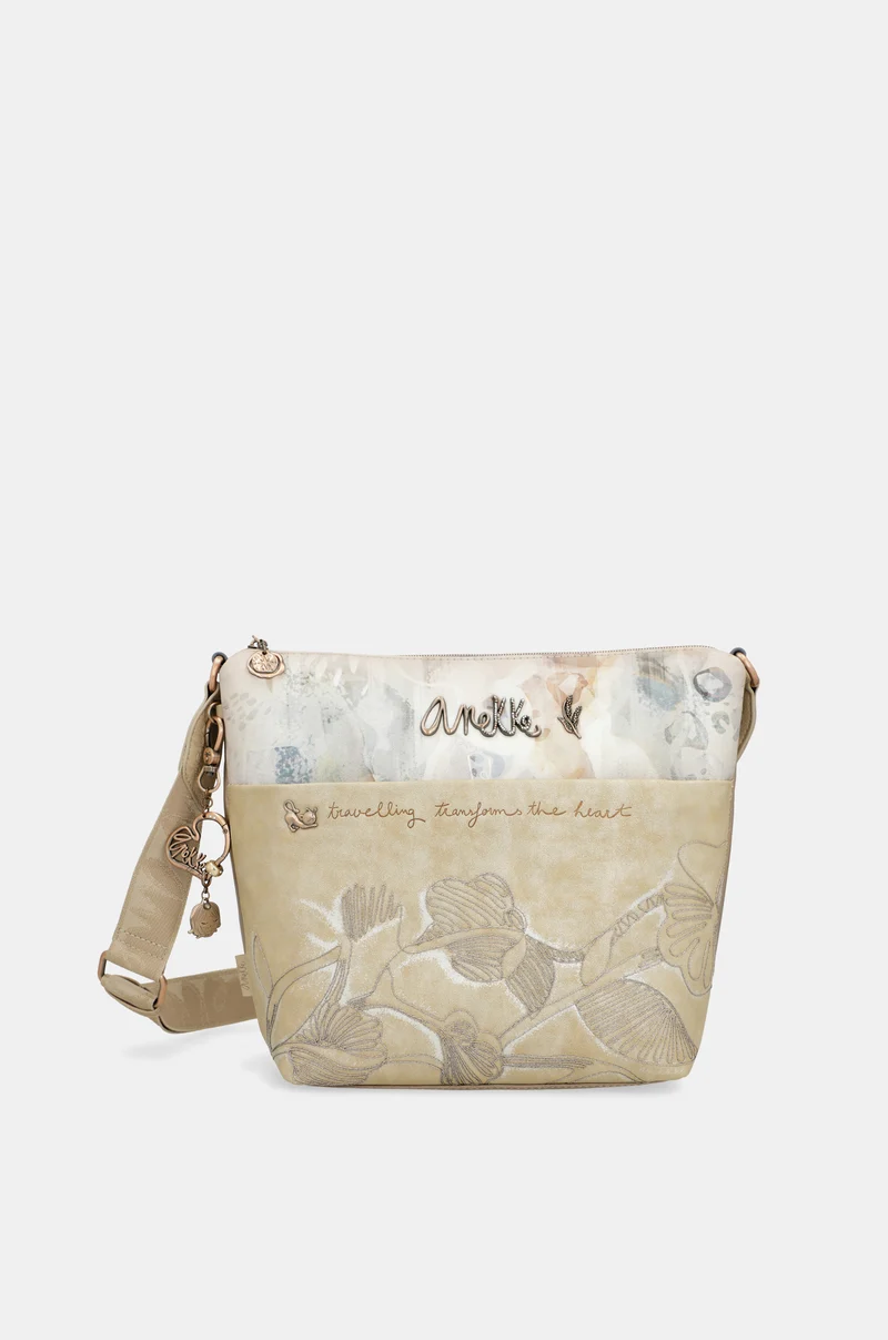 Grand sac bandoulière avec poche avant Memories