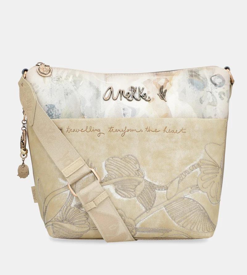 Grand sac bandoulière avec poche avant Memories
