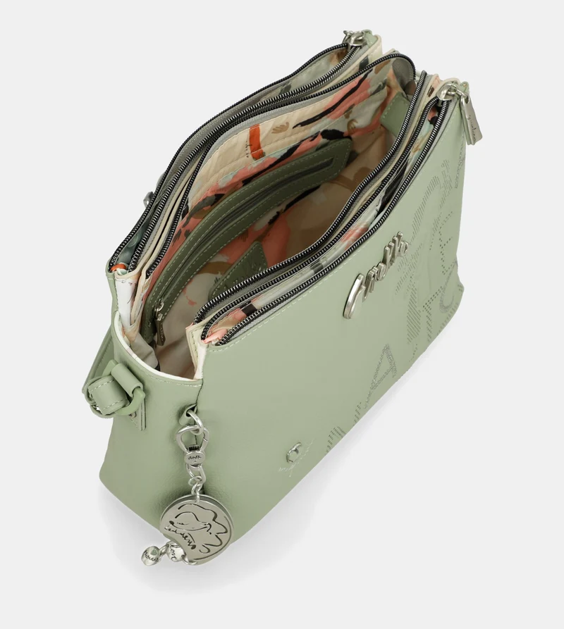 Sac bandoulière imprimé 3 compartiments Alma