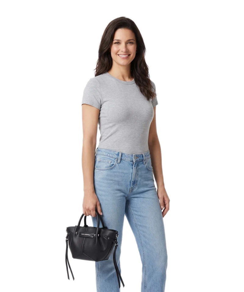Karl Lagerfeld K/Pierced Mini Sac à main black nickel