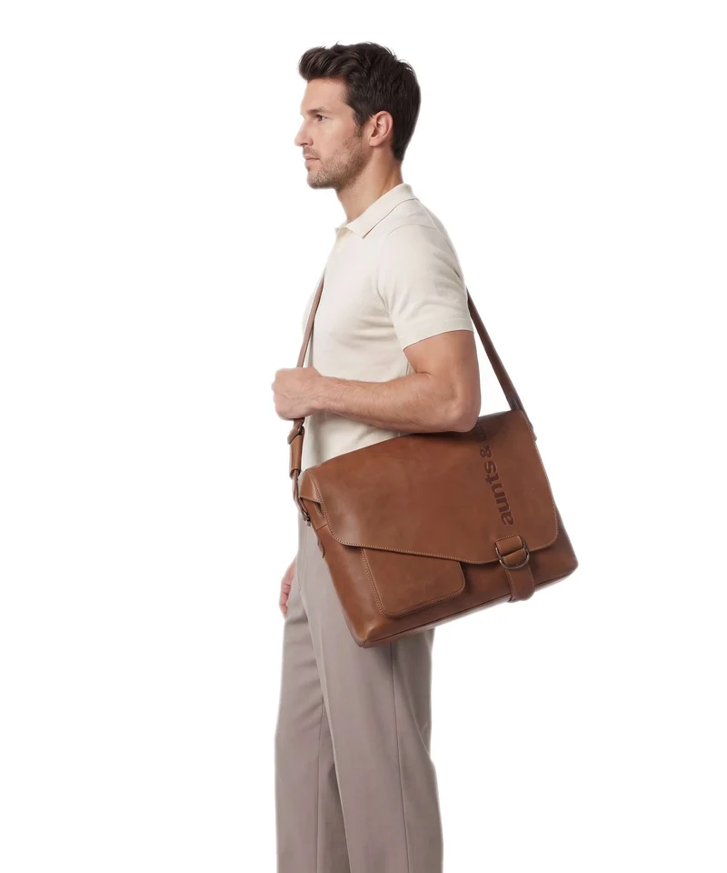 Aunts & Uncles Heritage Big Judd Sac messager tan