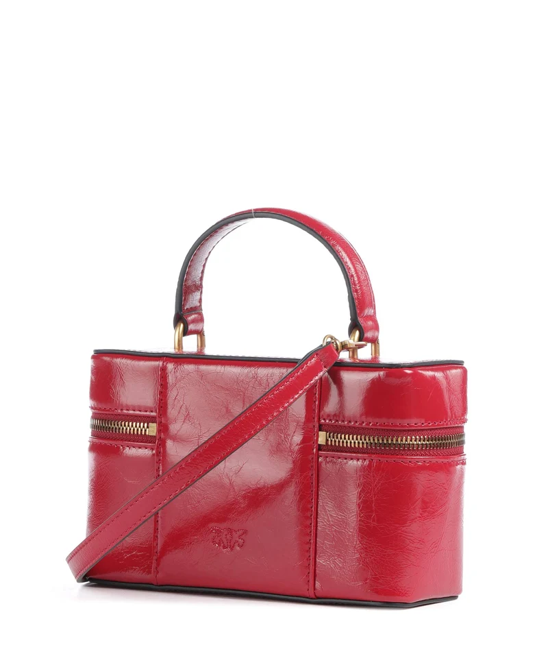 Pinko Vanity Mini Sac bandoulière rosso rio/antique gold