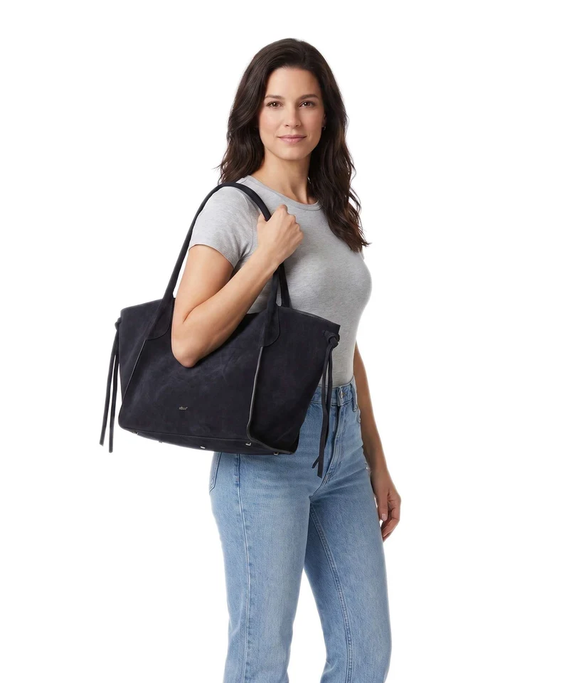 Abro Suede Vibe Big Cabas navy