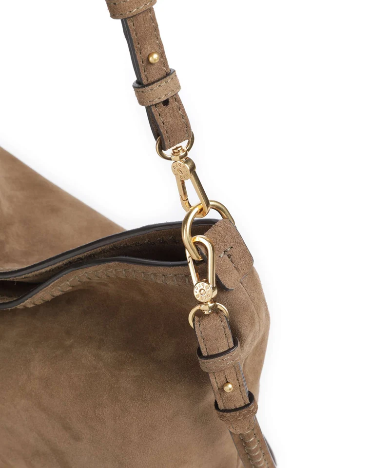 Abro Suede Signature Sac fourre-tout khaki