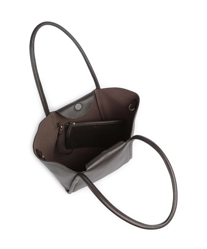 Abro Agave Willow Small Cabas dark brown