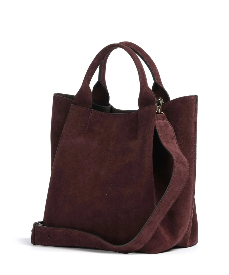 Abro Suede Essential Medium Sac à main burgundy
