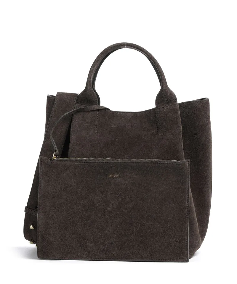 Abro Suede Essential Medium Sac à main dark brown
