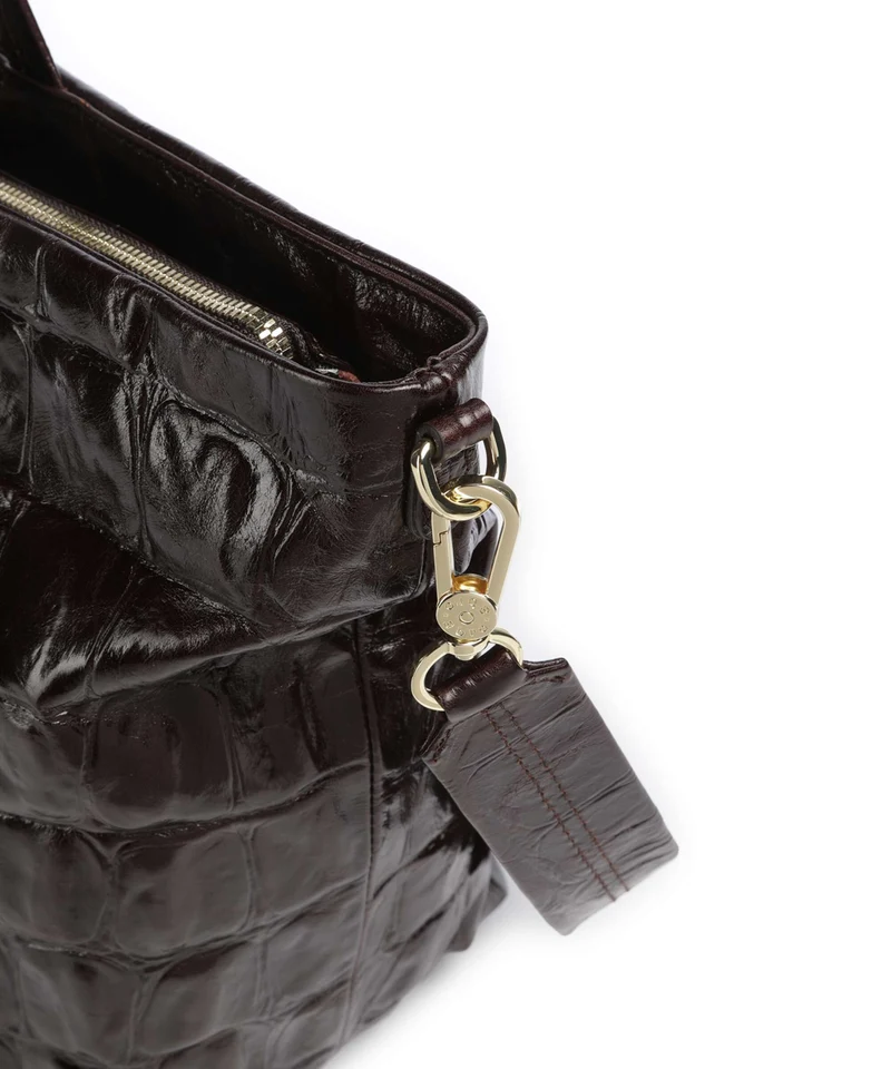 Abro Maxxi Cocco Alba Sac à main dark brown