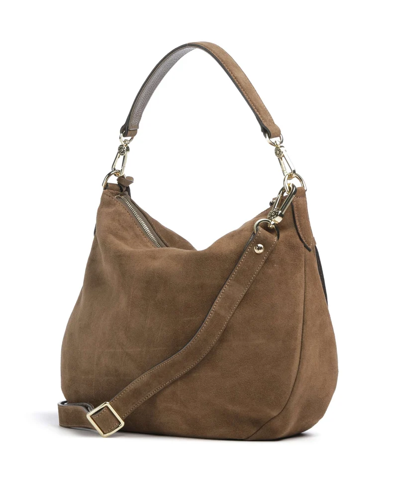 Abro Suede Juna Small Sac fourre-tout khaki