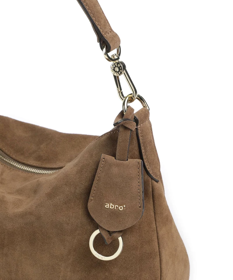 Abro Suede Juna Small Sac fourre-tout khaki