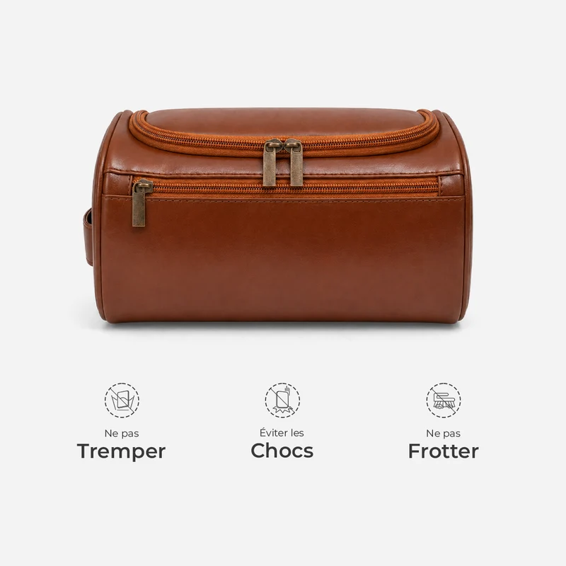 La Bande À Papa Papy - Trousse De Toilette En Cuir Personnalisée