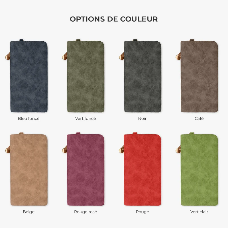 Le Jardin De Maman Mamie Forme De Cœur - Portefeuille Cuir Personnalisable Avec Dragonne