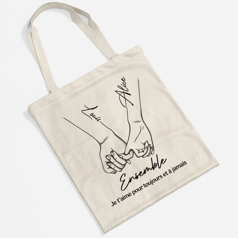 De Notre Premier Baiser - Tote Bag Personnalisé Couple